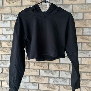 Cropped Black Hoodie